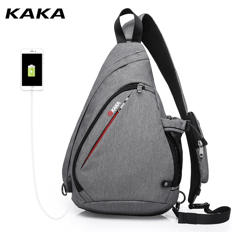 Túi đeo chéo KAKA chính hãng TC12 (Màu xám)